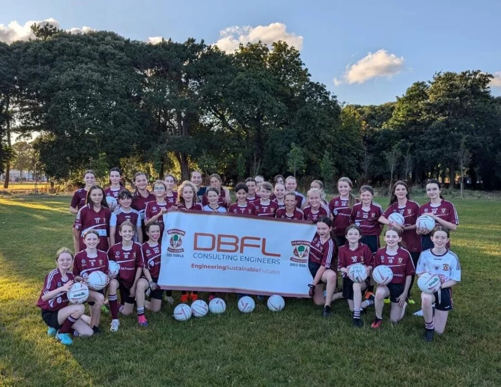 Raheny GAA girls 2012, proudly sponsored by DBFL.